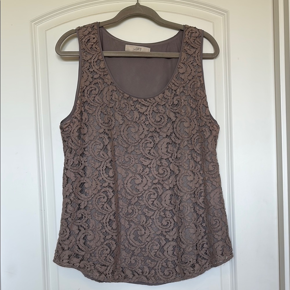LOFT Women's Lace Tank Top